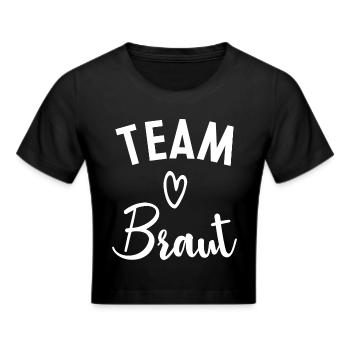 Team Braut - Frauen Cropped T-Shirt - Schwarz - Vorne - Marisol (170cm)