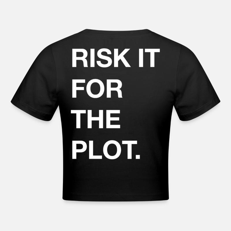Prenez le risque pour la tendance de la déclaration d’intrigue En gras - Crop top - noir