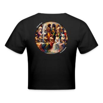 Belly Dance Women - Cropped T-Shirt - black - Back - Marisol (170cm)