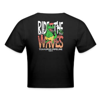 Ride the waves Teahupoo Tahiti - Crop top - noir - Dos - Marisol (170cm)