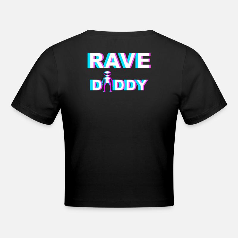 RAVE DADDY - Crop top - noir