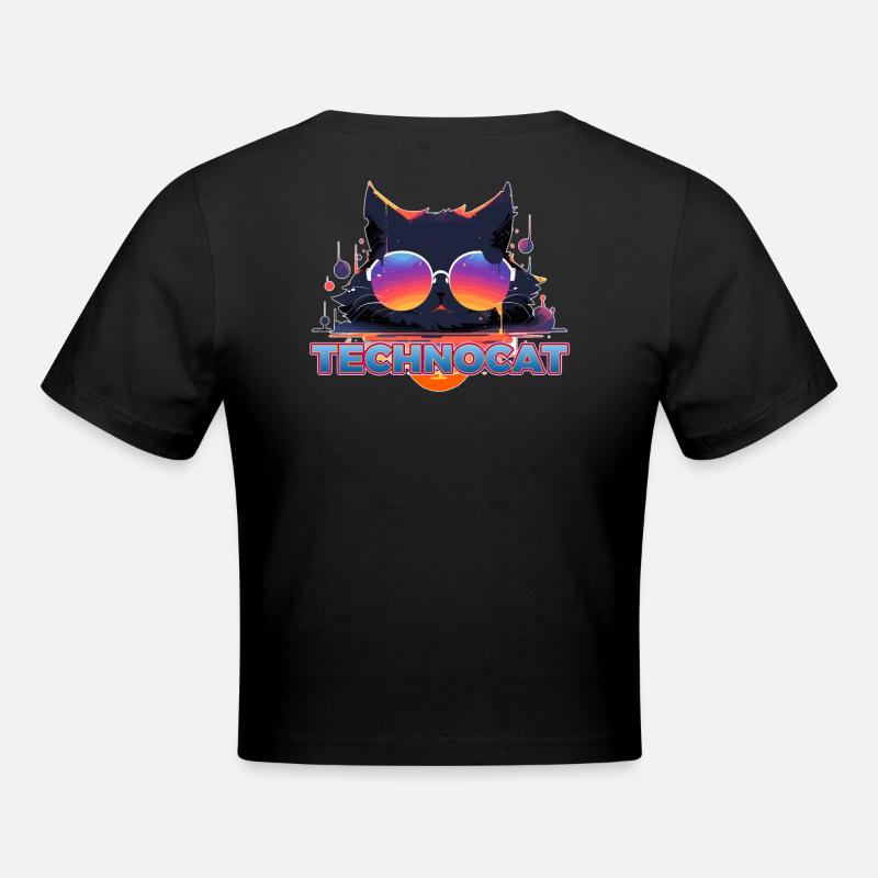 TECHNOCAT - Crop top - noir