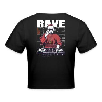 BÉNISSEZ LA RAVE - Crop top - noir - Dos - Marisol (170cm)