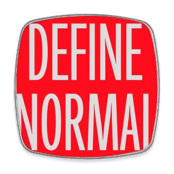 Define Normal Lustig Sarkastisch Definition Grafik - Viereckiger Kühlschrankmagnet - Weiß - Vorne
