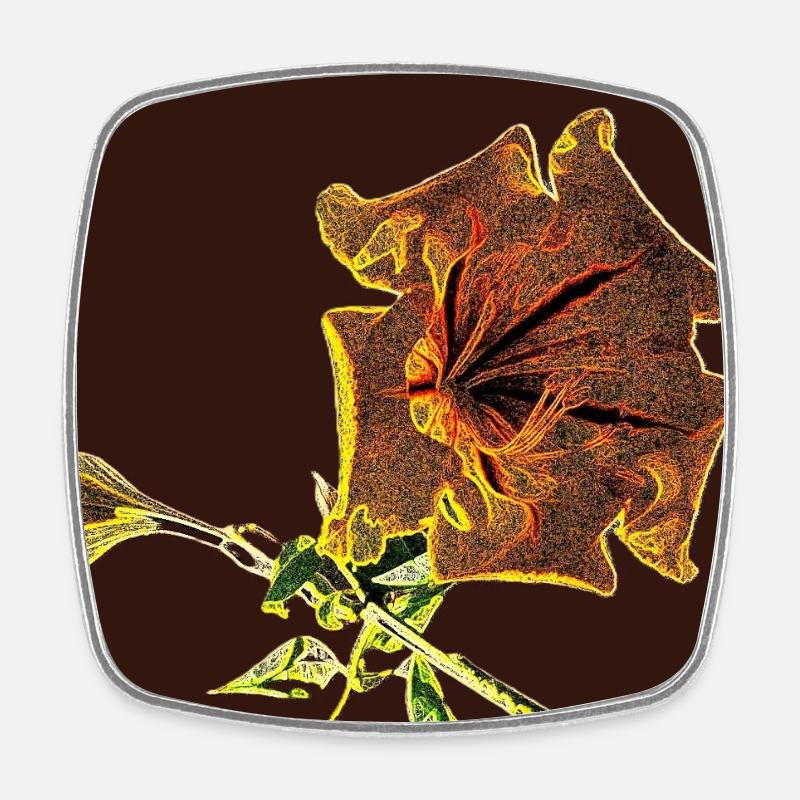 Solandra - Viereckiger Kühlschrankmagnet - Weiß