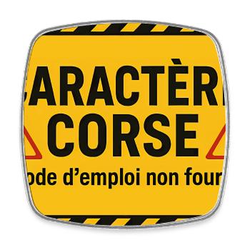 Caractère corse Mode D'Emploi Non Fourni - Magnet carré - blanc - Devant