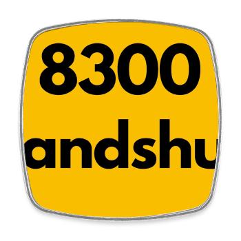 ALTE POSTLEITZAHL PLZ RETRO 8300 LANDSHUT BAYERN - Viereckiger Kühlschrankmagnet - Weiß - Vorne