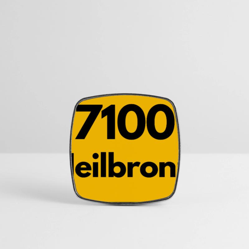OLD POSTCODE POSTCODE RETRO 7100 HEILBRONN KILIAN Square fridge magnet
