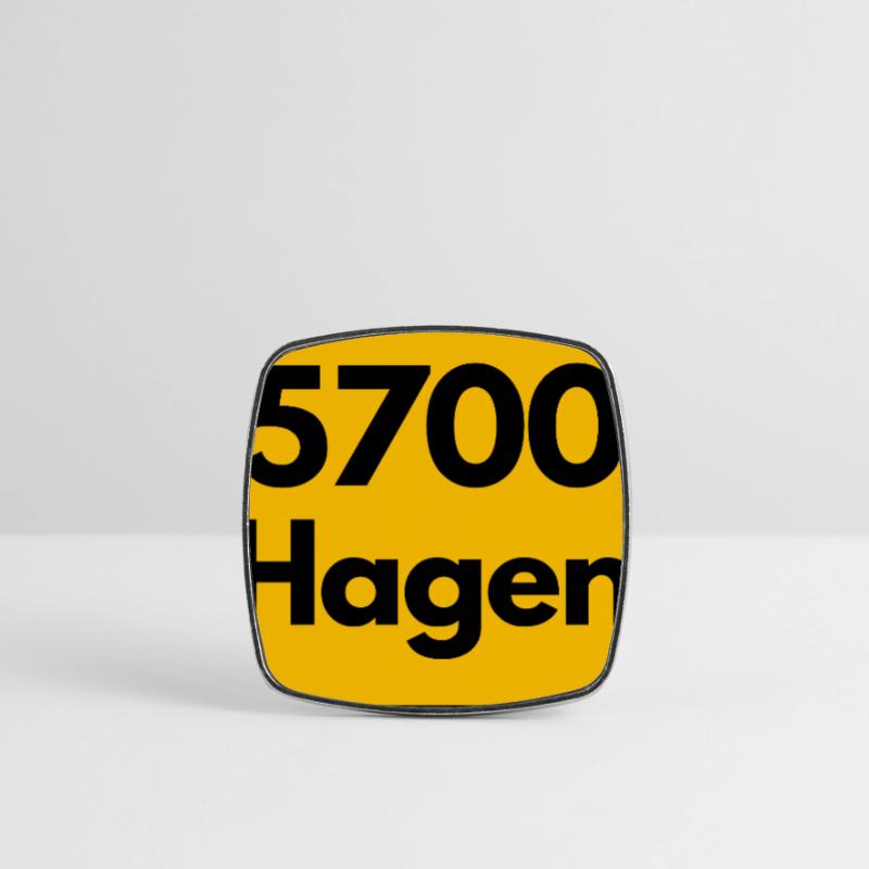 OLD POSTCODE POSTCODE RETRO 5700 HAGEN STOLZ Square fridge magnet