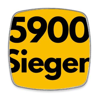 ANCIEN CODE POSTAL RETRO 5900 SIEGEN SIEGERLAN - Magnet carré - blanc - Devant