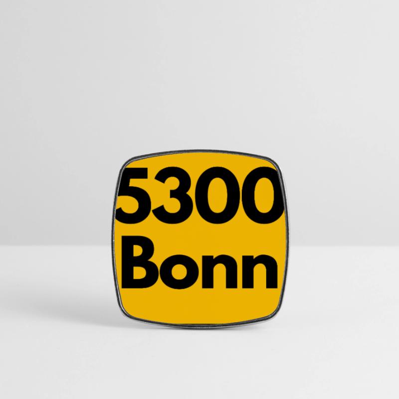 OLD POSTCODE POSTCODE RETRO 5300 BONN - RHEIN SIEG Square fridge magnet