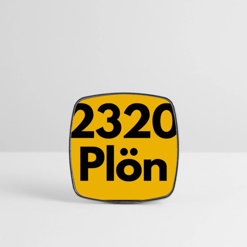 OLD POSTCODE POSTCODE RETRO 2320 PLÖN SEENPARADIES Square fridge magnet