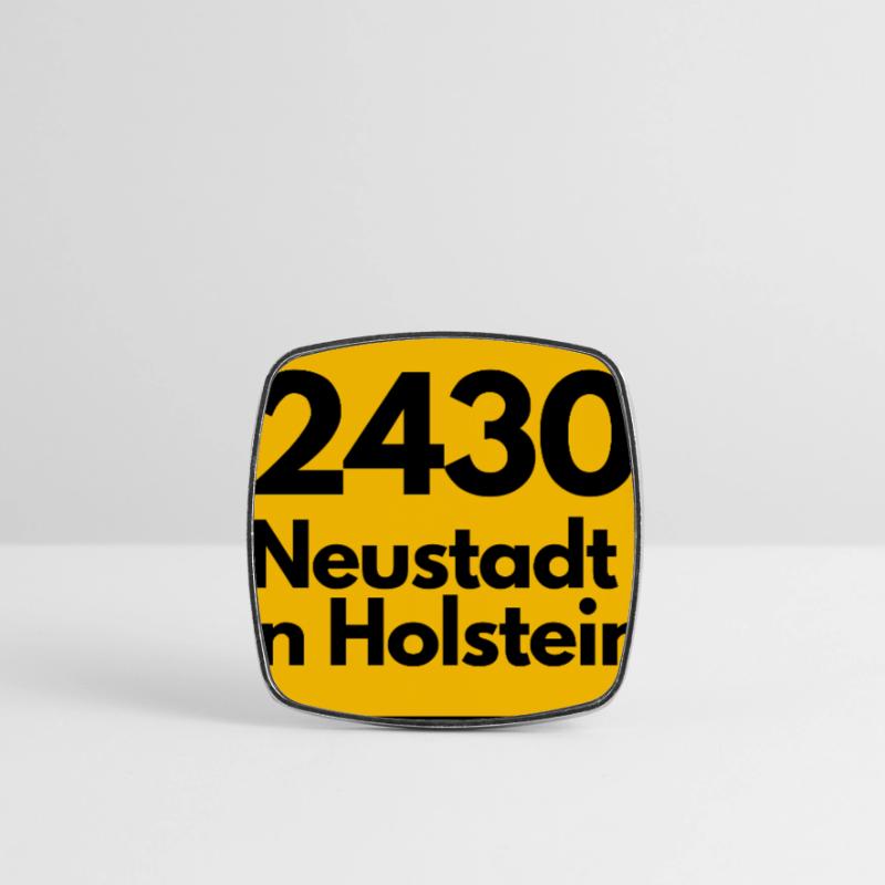 OLD POSTCODE POSTCODE 2430 NEUSTADT IN HOLSTEIN Square fridge magnet
