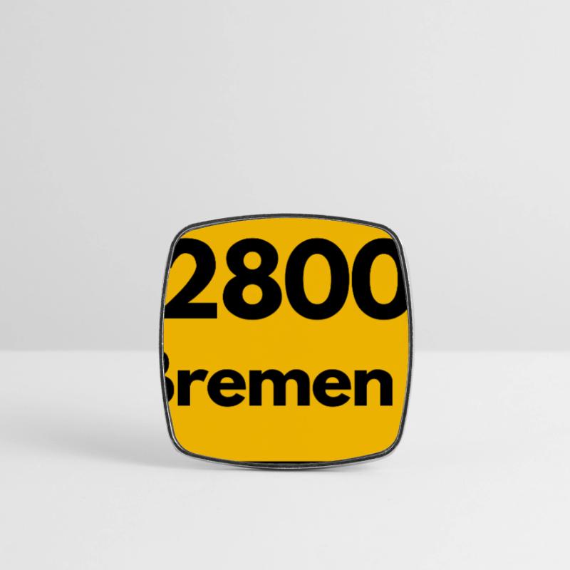 OLD POSTCODE POSTCODE RETRO 2800 BREMEN 1 – HANSE Square fridge magnet