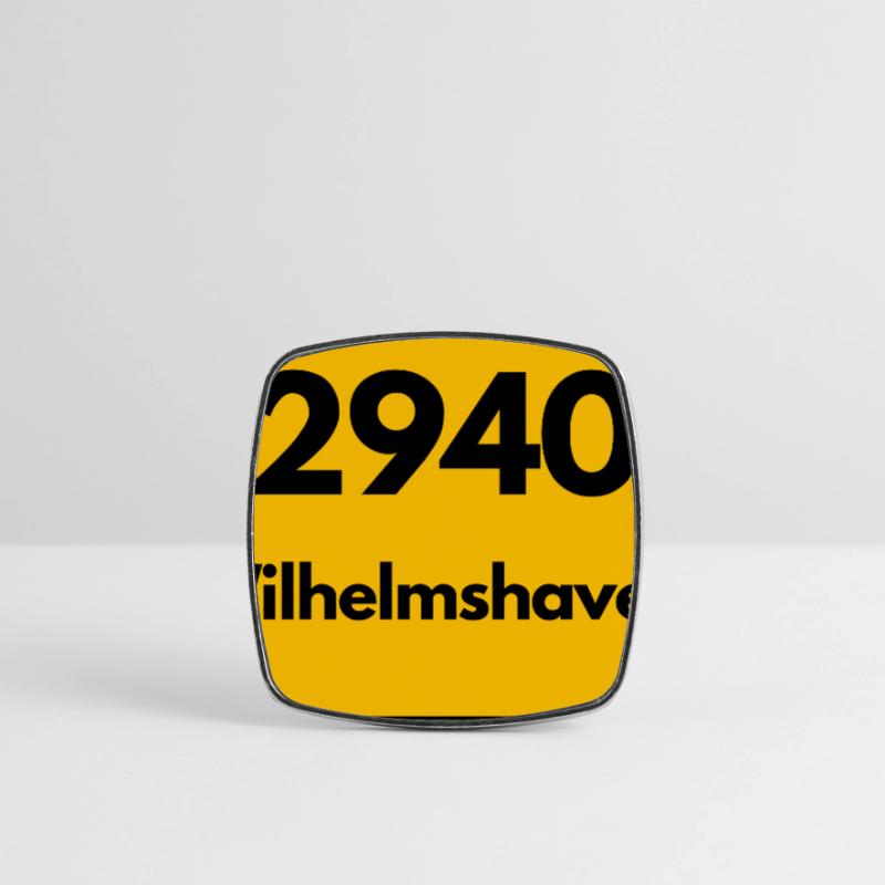 OLD POSTCODE POSTCODE RETRO 2940 WILHELMSHAVEN Square fridge magnet