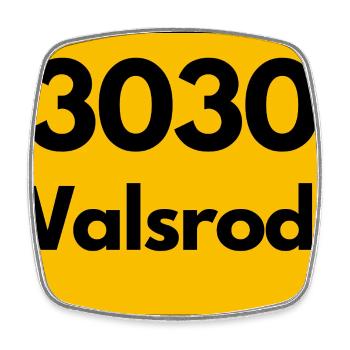 OLD POSTCODE POSTCODE RETRO 3030 WALSRODE VOGELW. - Square fridge magnet - white - Front