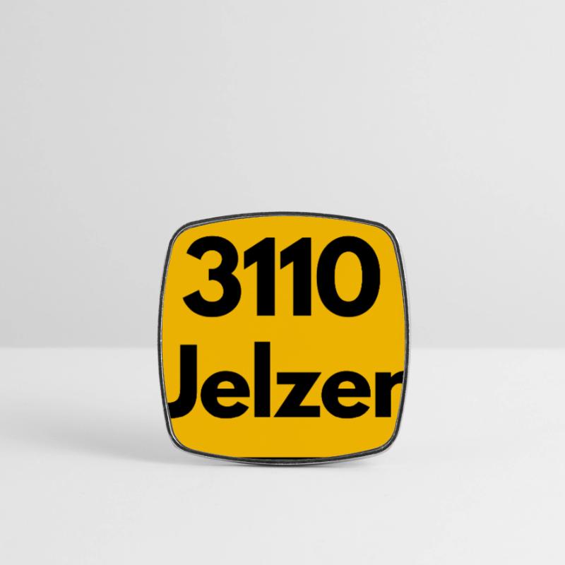 OLD POSTCODE ZIP CODE 3110 UELZEN HUNDERTWASSER Square fridge magnet