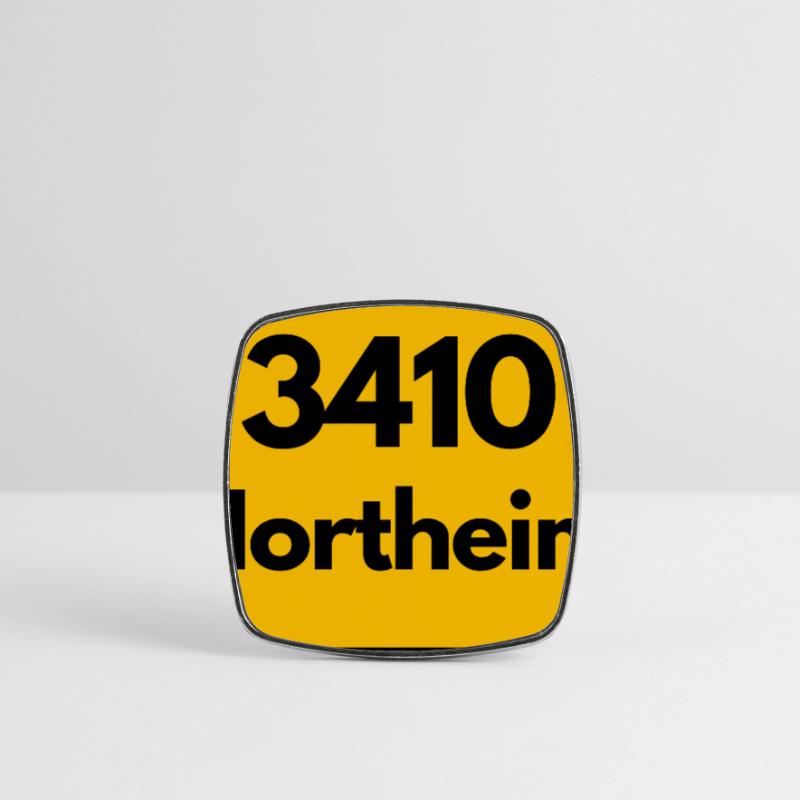 OLD POSTCODE POSTCODE RETRO 3410 NORTHEIM FACHWERK Square fridge magnet