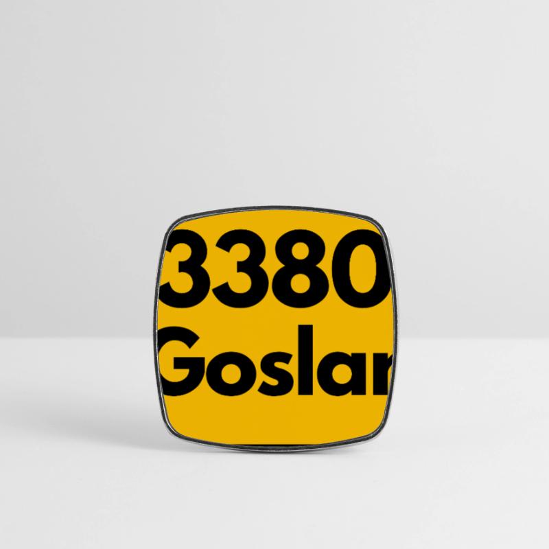 OLD POSTCODE ZIP CODE RETRO 3380 GOSLAR KAISERPFAL Square fridge magnet