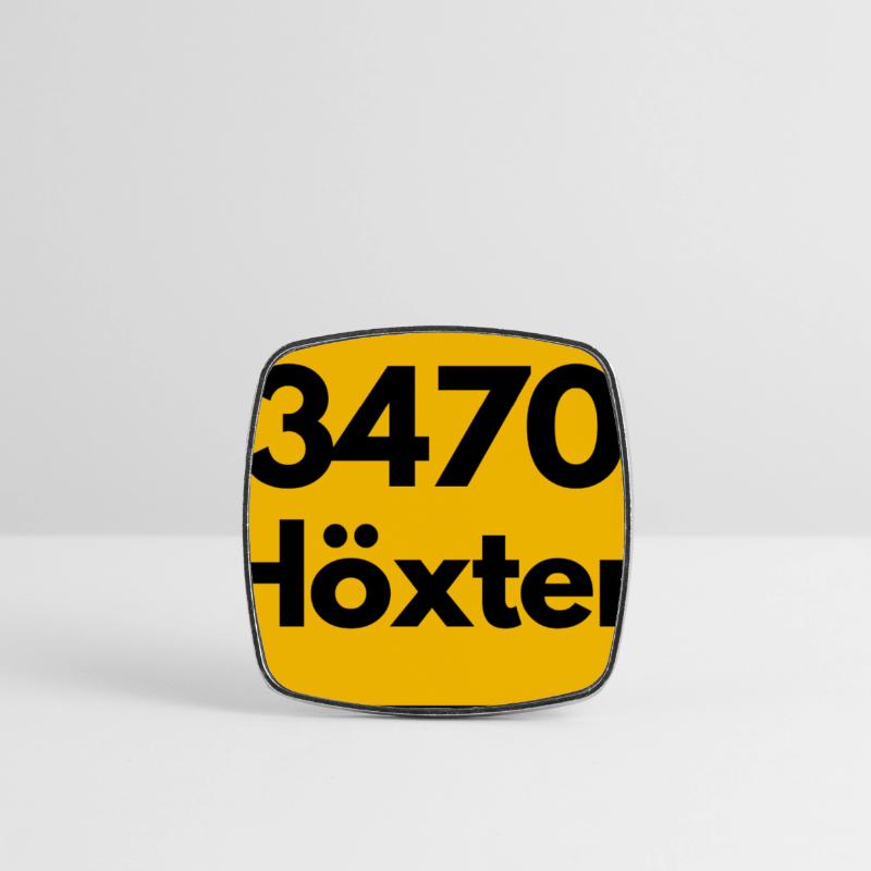 OLD POSTCODE POSTCODE RETRO 3470 HÖXTER WESERHOCH Square fridge magnet
