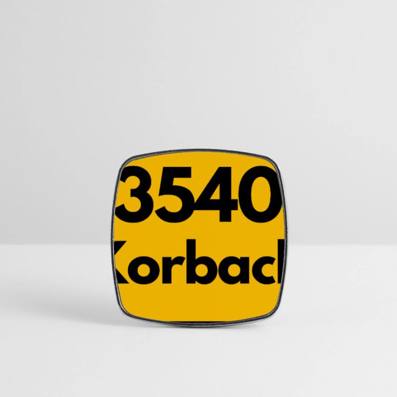 OLD POSTCODE POSTCODE RETRO 3540 KORBACH – HANSE Square fridge magnet