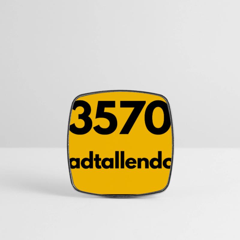 OLD POSTCODE POSTCODE RETRO 3570 STADTALLENDORF Square fridge magnet