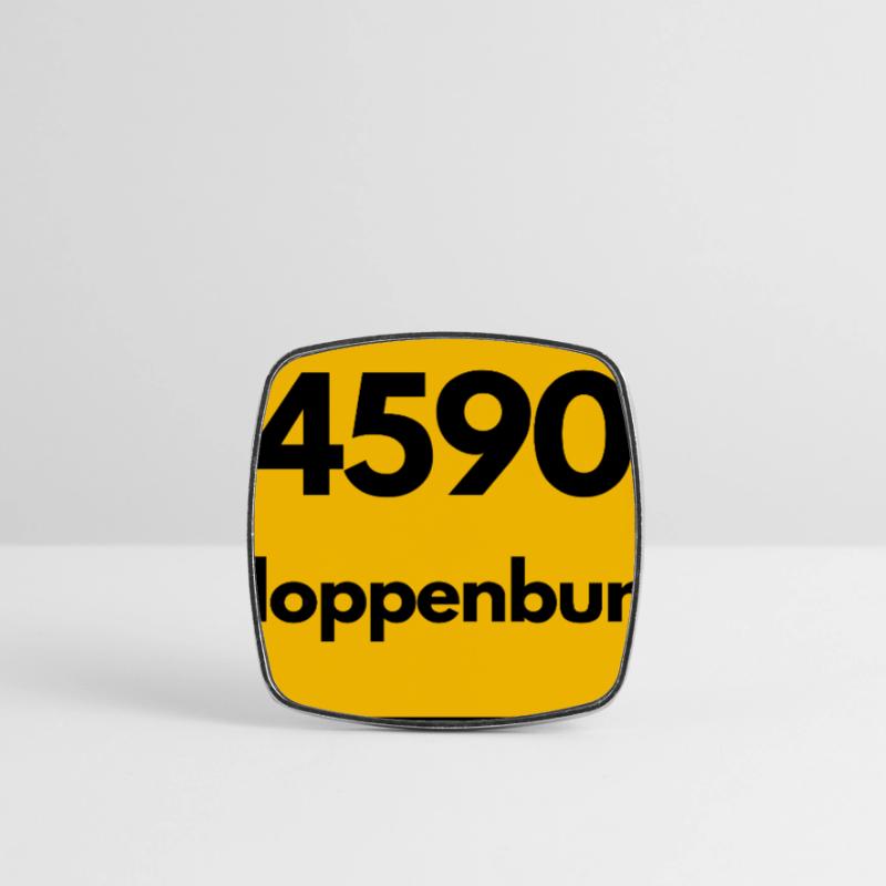 OLD POSTCODE POSTCODE RETRO 4590 CLOPPENBURG Square fridge magnet