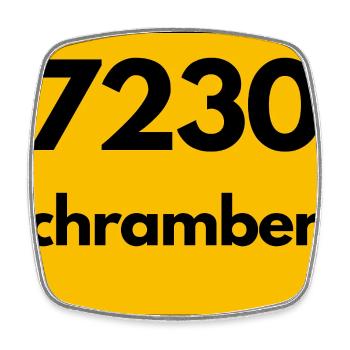 ALTE POSTLEITZAHL PLZ RETRO 7230 SCHRAMBERG HEIMAT - Viereckiger Kühlschrankmagnet - Weiß - Vorne