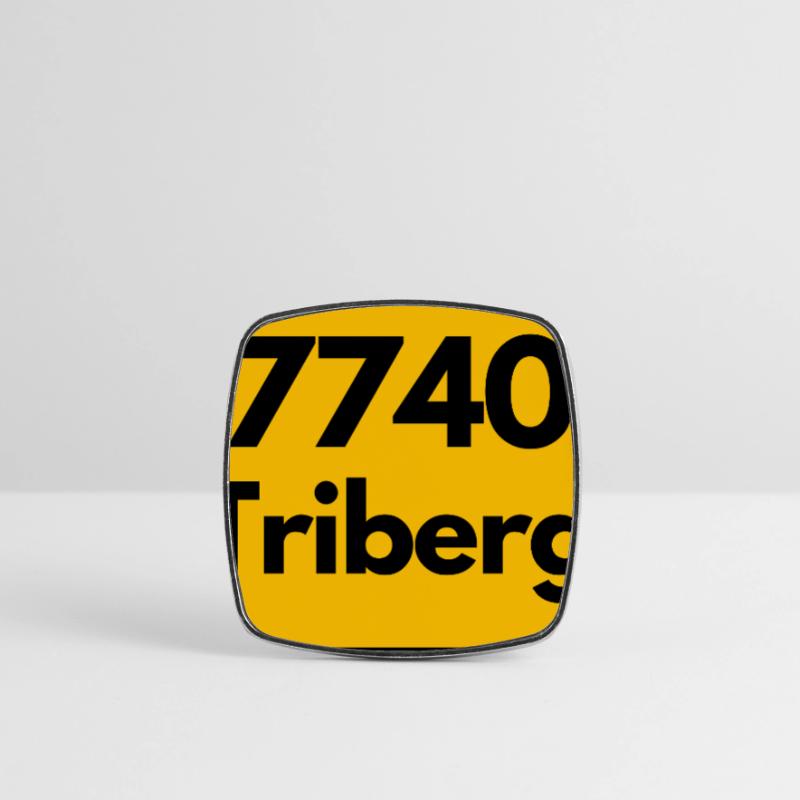 OLD POSTCODE ZIP CODE RETRO 7740 TRIBERG HEIMAT Square fridge magnet