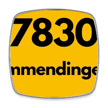 ALTE POSTLEITZAHL PLZ RETRO 7830 EMMENDINGEN  - Viereckiger Kühlschrankmagnet - Weiß - Vorne