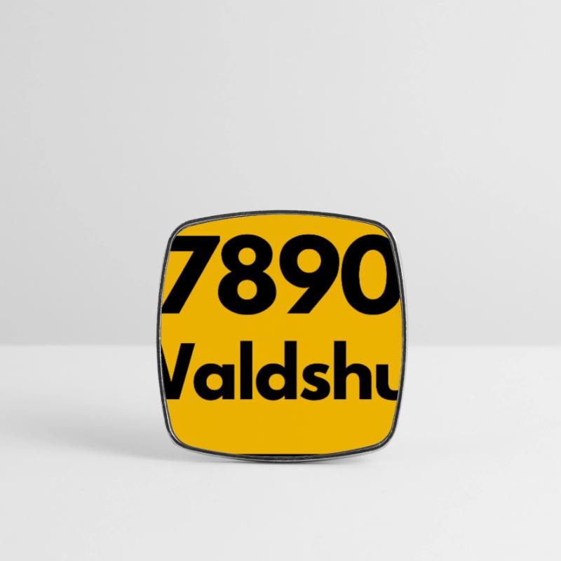 OLD POSTCODE POSTCODE RETRO 7890 WALDSHUT HEIMAT Square fridge magnet