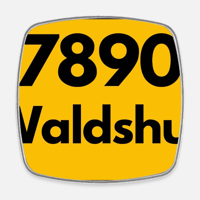 ANCIEN CODE POSTAL RETRO 7890 WALDSHUT HEIMAT - Magnet carré - blanc