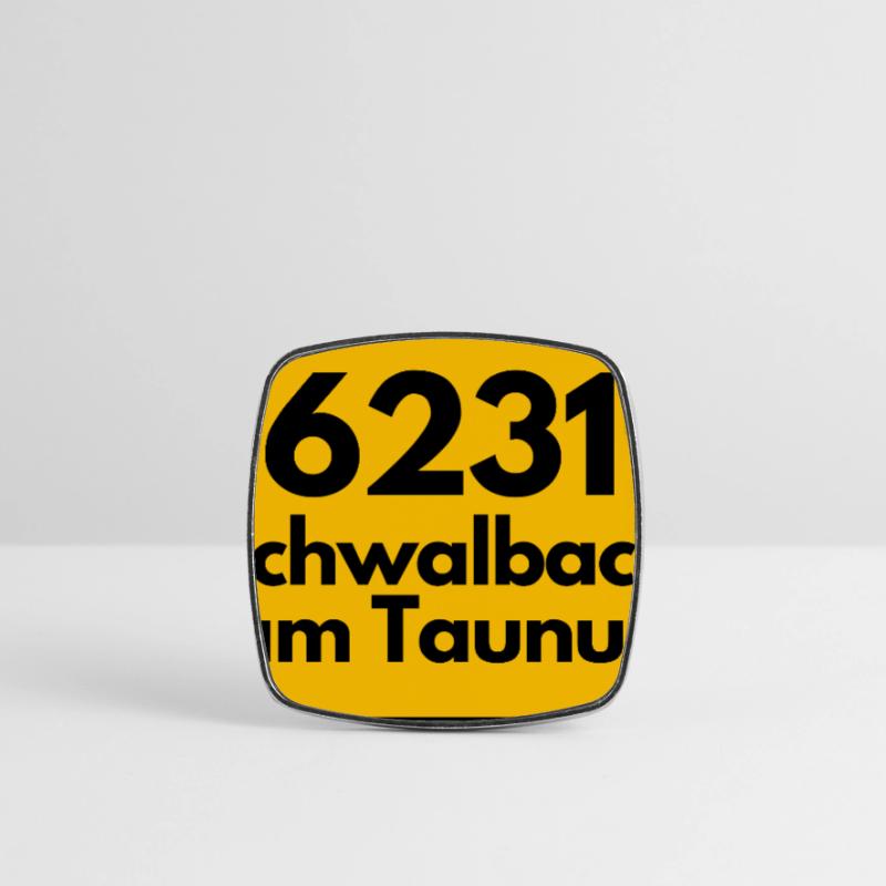 OLD POSTCODE ZIP CODE 6231 SCHWALBACH AM TAUNUS Square fridge magnet