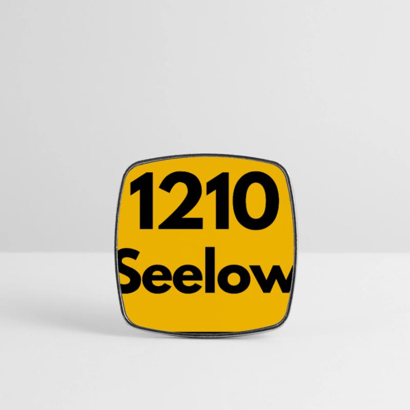 OLD POSTCODE POSTCODE RETRO 1210 SEELOW HEIMAT Square fridge magnet