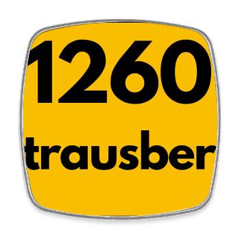 ALTE POSTLEITZAHL PLZ RETRO 1260 STRAUSBERG HEIMAT - Viereckiger Kühlschrankmagnet - Weiß - Vorne
