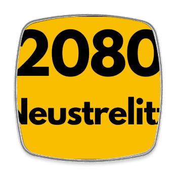 ALTE POSTLEITZAHL PLZ RETRO 2080 NEUSTRELITZ - Viereckiger Kühlschrankmagnet - Weiß - Vorne