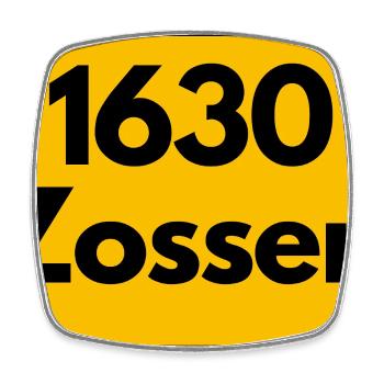 OLD POSTCODE POSTCODE RETRO 1630 ZOSSEN HEIMAT - Square fridge magnet - white - Front