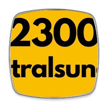 OLD POSTCODE POSTCODE RETRO 2300 STRALSUND HEIMAT - Square fridge magnet - white - Front