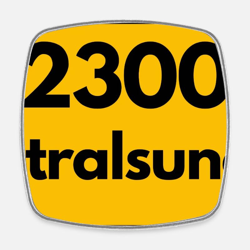 ANCIEN CODE POSTAL RETRO 2300 STRALSUND HEIMAT - Magnet carré - blanc