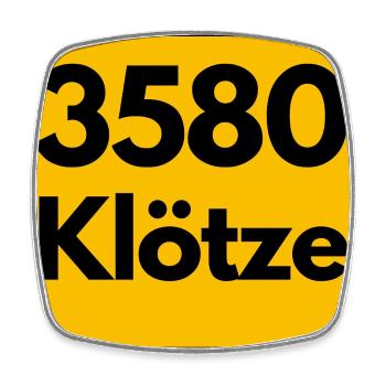 ALTE POSTLEITZAHL PLZ 3580 KLÖTZE HEIMATSTOLZ  - Viereckiger Kühlschrankmagnet - Weiß - Vorne