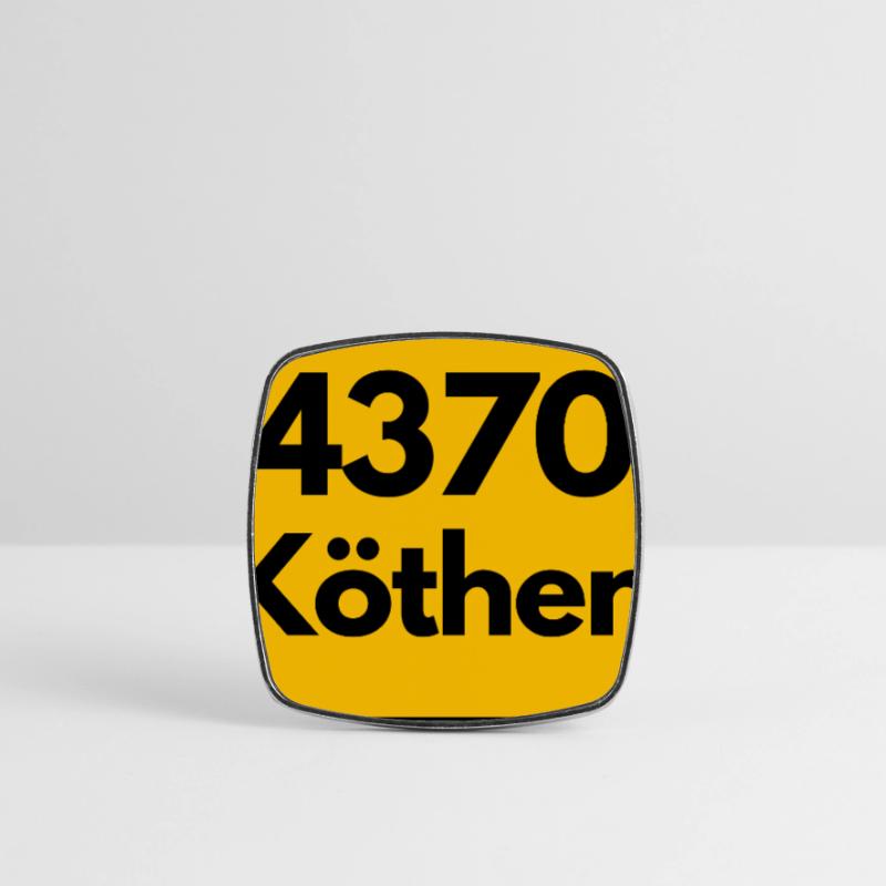 OLD POSTCODE ZIP CODE 4370 KÖTHEN HEIMATSTOLZ Square fridge magnet