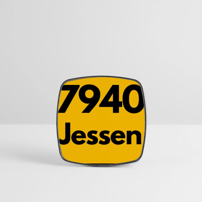 OLD POSTCODE ZIP CODE, SAXONY-ANHALT 7940 JESSEN Square fridge magnet