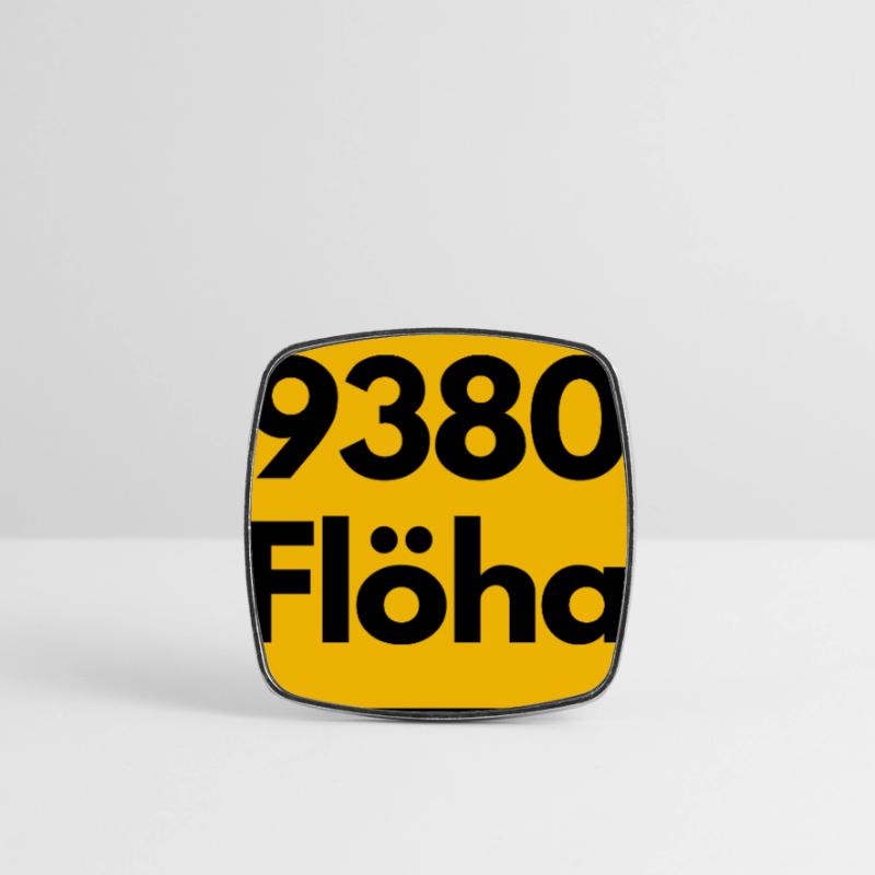 OLD POSTCODE SAXONY POSTCODE 9380 09557 FLÖHA Square fridge magnet