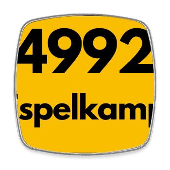 ALTE POSTLEITZAHL 4992 PLZ 32339 ESPELKAMP NRW - Viereckiger Kühlschrankmagnet - Weiß - Vorne