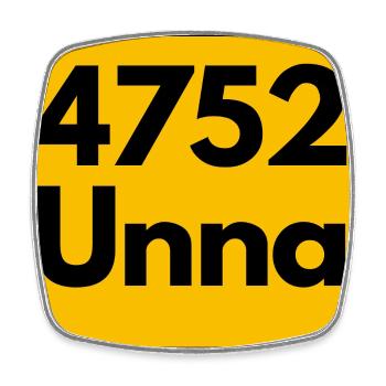 OLD POSTCODE 4752 ZIP 59423 UNNA NRW - Square fridge magnet - white - Front