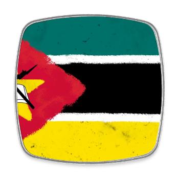 Drapeau du Mozambique - Magnet carré - blanc - Devant