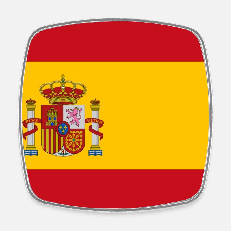 Spain - Square fridge magnet - white