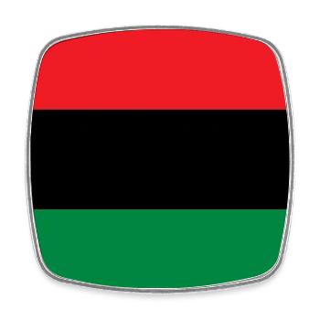 Flag of the UNIA - Pan African Alliance Afrika - Viereckiger Kühlschrankmagnet - Weiß - Vorne