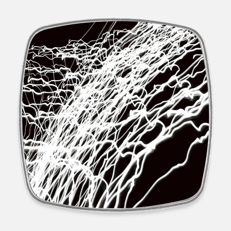 Lichtspiele 1 - Viereckiger Kühlschrankmagnet - Weiß
