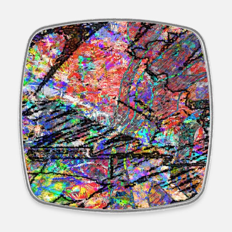 Kaggyskraytchy - Square fridge magnet - white